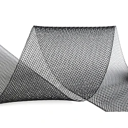 Horsehair braid crinoline stiff width 8 cm - Black (1 Meter)