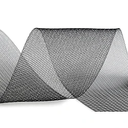 Horsehair braid crinoline stiff width 10 cm - Black (1 Meter)