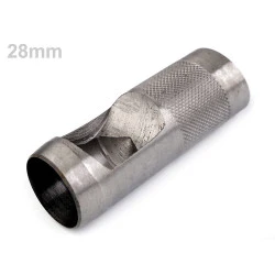 Fabric hole puncher / cutter ø25 mm, ø26 mm, ø28 mm, ø32 mm - Nickel (1 Piece)