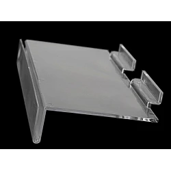 Plastic shelf 11.5x25 cm - Transparent (1 Piece)