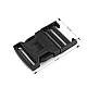 Side release buckle width 40 mm - Black (5 Pairs)
