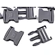 Side release buckle width 40 mm - Black (5 Pairs)