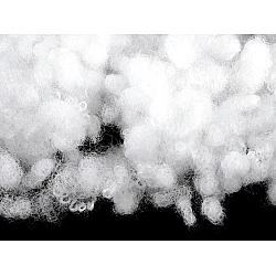 Hollow fiber polyester ball fiber filling / toy stuffing, 5 kg, bleached - White (1 Bag)