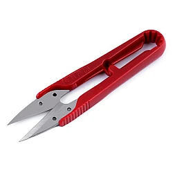 Sewing scissors / thread snips, length 10.5 cm - Red (1 Piece)