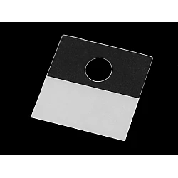 Euro slot hangers self-adhesive / hang tags 30x35 mm - Transparent (100 Pieces)