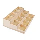 Wooden display stand / 3 story organizer 24x35.5 cm - Natural light (1 Piece)
