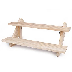 Wooden display stand - Natural light (1 Piece)