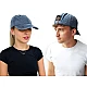 Unisex cotton cap - Jeans blue (1 Piece)