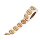 Handmade with love stickers,thank you round gift tag stickers ø25 mm - Natural brown (1 Roll)