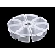 Plastic box / storage container ø10 cm - Transparent (1 Piece)
