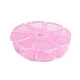 Plastic box / storage container ø10 cm - Transparent (1 Piece)