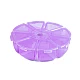 Plastic box / storage container ø10 cm - Transparent (1 Piece)