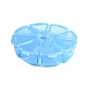 Plastic box / storage container ø10 cm - Transparent (1 Piece)