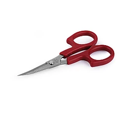 Embroidery scissors pin,  length 15 cm, curved - Red (1 Piece)