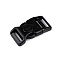 Frost-resistant tri-glide slider / side release buckle, 20 mm, 25 mm - Black (10 Sets)