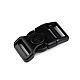 Frost-resistant tri-glide slider / side release buckle, 20 mm, 25 mm - Black (100 Sets)