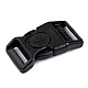 Frost-resistant tri-glide slider / side release buckle, 20 mm, 25 mm - Black (100 Sets)