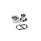 Eyelets / grommets & washer, inner ø6 mm / outer ø11 mm - Nickel (100 Pairs)