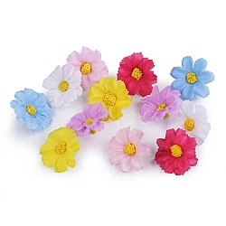 Artificial flower head ø3.5 cm - Mix of colours (12 Pieces)