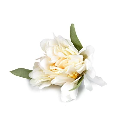 Artificial flower head ø6 cm - Cream lightest (10 Pieces)