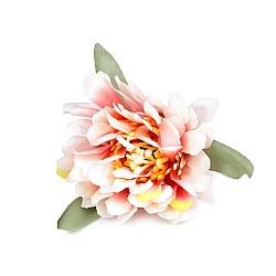 Artificial flower head ø6 cm - Powder-salmon (10 Pieces)
