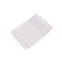 Bra extenders / eye tape, width 70 mm, 4-rows - White (1 Piece)