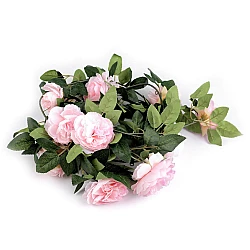 Artificial flower garland, rose - Light pink (1 Piece)
