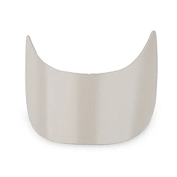 Cap visor peak, width 75 mm - Greycream (5 Pieces)
