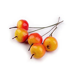 Artificial apples on a wire - Light red (5 Pieces)