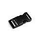 Webbing side release buckle, width 15 mm - Black (5 Pairs)