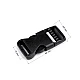 Webbing side release buckle, width 15 mm - Black (5 Pairs)