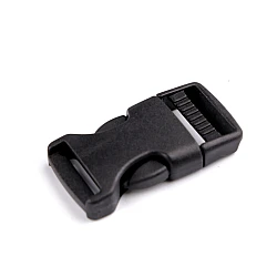 Webbing side release buckle, width 20 mm - Black (25 Pairs)