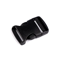 Webbing side release buckle, width 32 mm - Black (10 Pieces)