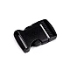 Webbing side release buckle, width 32 mm - Black (2 Pieces)