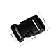 Webbing side release buckle, width 32 mm - Black (2 Pieces)