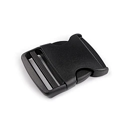 Webbing side release buckle, width 50 mm - Black (1 Piece)