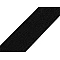 Elastic loop / plush tape fastener width 39 mm - Black (1 Meter)
