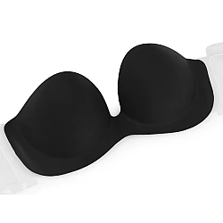 Adhesive push-up invisible bra - Black (1 Piece)