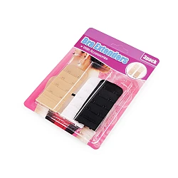 Bra circumference extension without elastic - double-row, triple-row, set of 3 pieces - Mix (1 Card)
