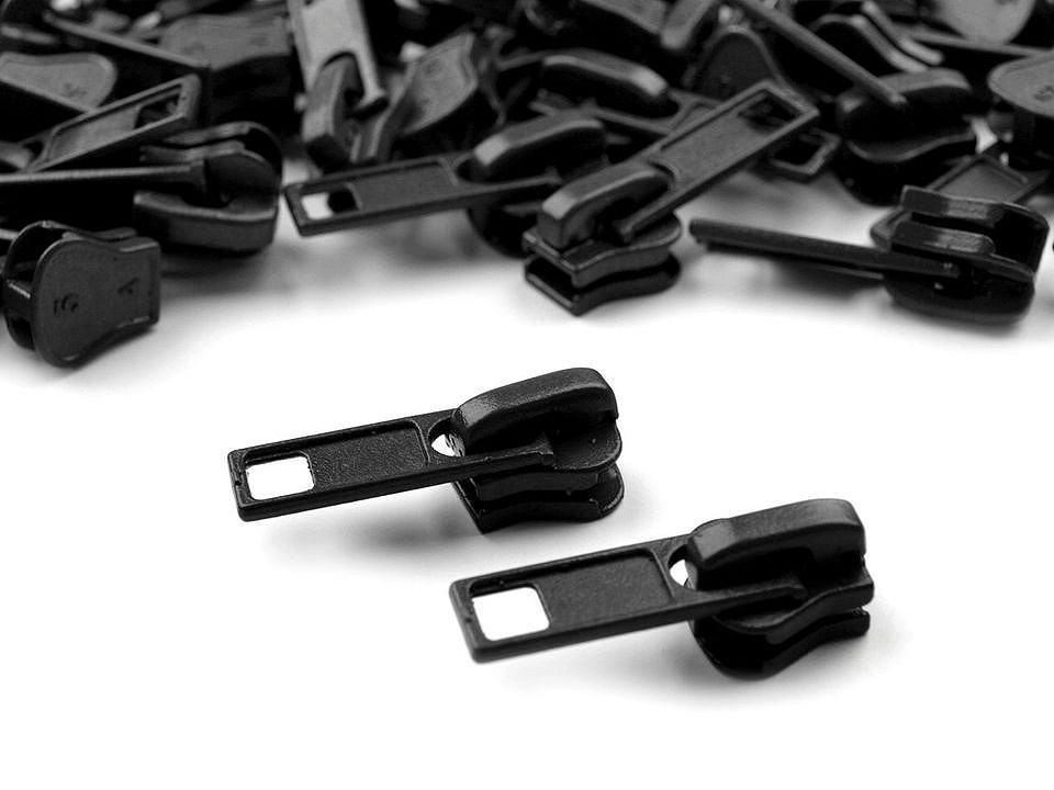 Slider for Plastic Zippers 5 mm, Black Slider for Plastic Zippers 5 mm, Black