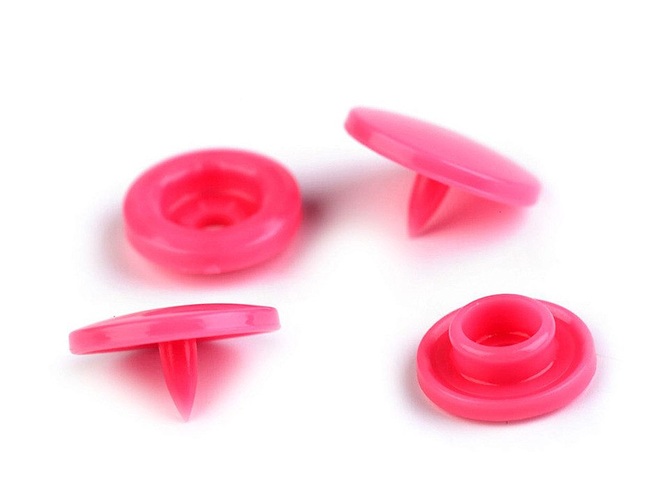 Capse plastic diametru 12 mm (pachet 50 seturi) - roz Capse plastic diametru 12 mm (pachet 50 seturi) - roz