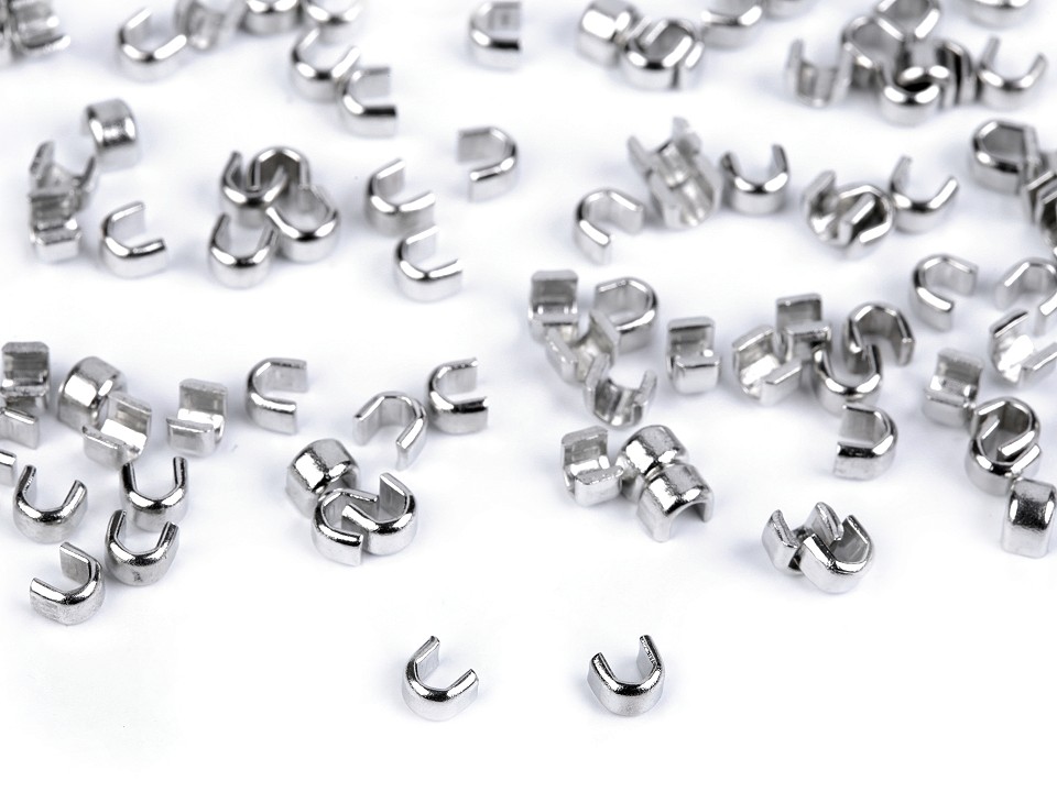 Zipper Top Stopper 5 mm - nickel, 10 g. Zipper Top Stopper 5 mm - nickel, 10 g.