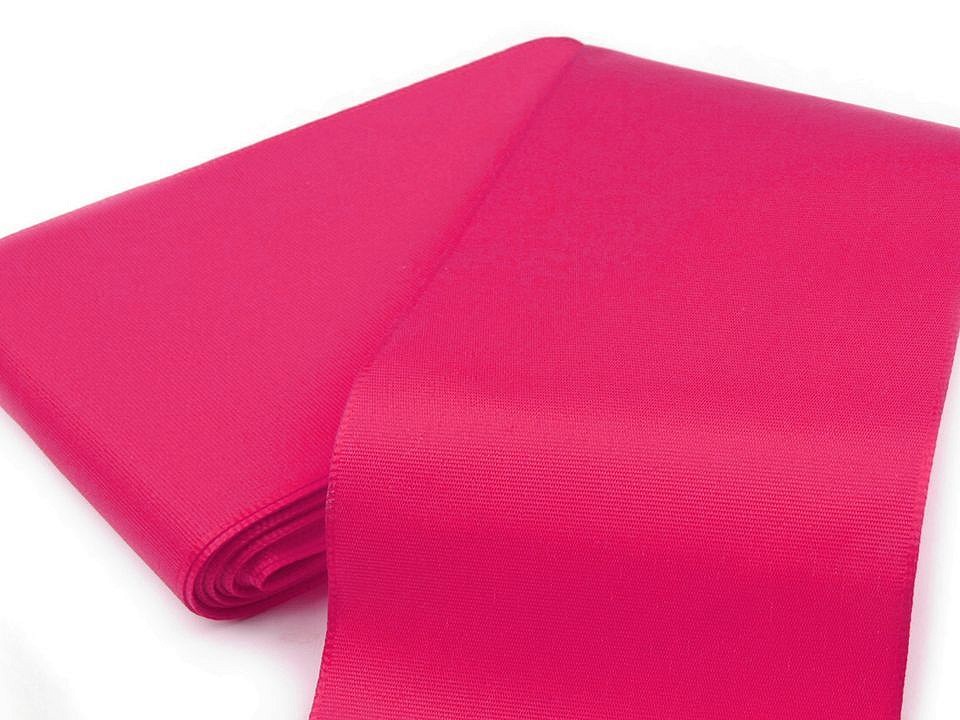 Panglică din tafta, lățime 10,8 cm (pachet 10 m) - roz intens Panglică din tafta, lățime 10,8 cm (pachet 10 m) - roz intens