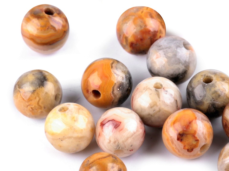 Mineral / Gemstone Beads Yellow Agate Ø6 mm (package 10 pc.) Mineral / Gemstone Beads Yellow Agate Ø6 mm (package 10 pc.)