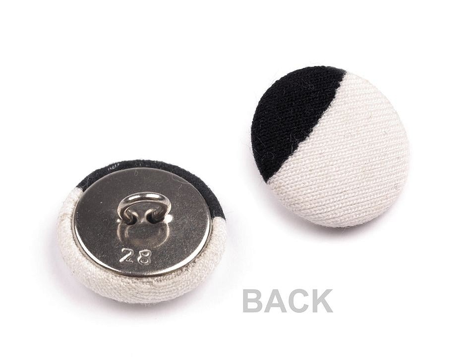 Self-cover all metal Button 36, nickel, 100 set Self-cover all metal Button 36, nickel, 100 set