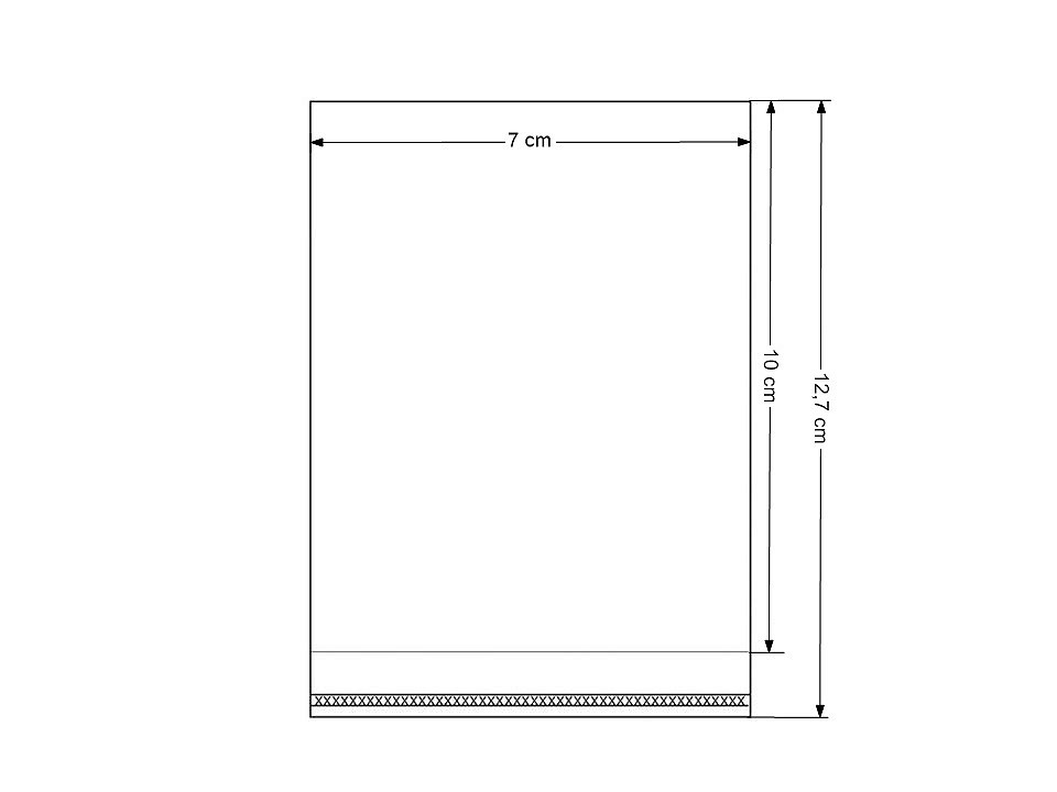 Clear Plastic Self-adhesive Seal Bags 7x10 cm (package 100 pc.) Clear Plastic Self-adhesive Seal Bags 7x10 cm (package 100 pc.)