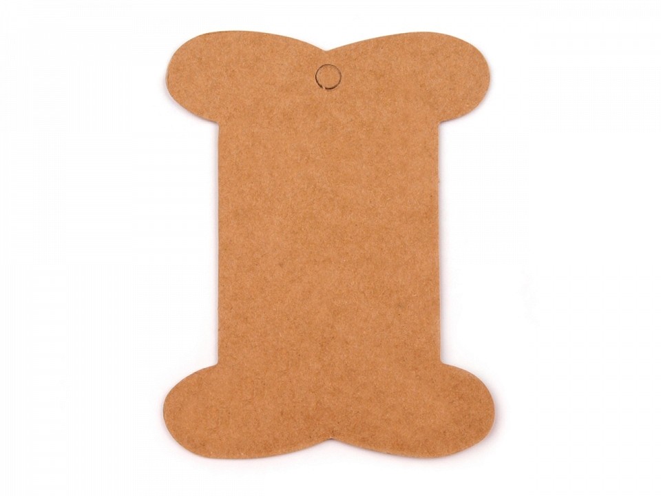 Paper Card Spool 8x10.5 cm (package 25 pc.) - brown-beige Paper Card Spool 8x10.5 cm (package 25 pc.) - brown-beige