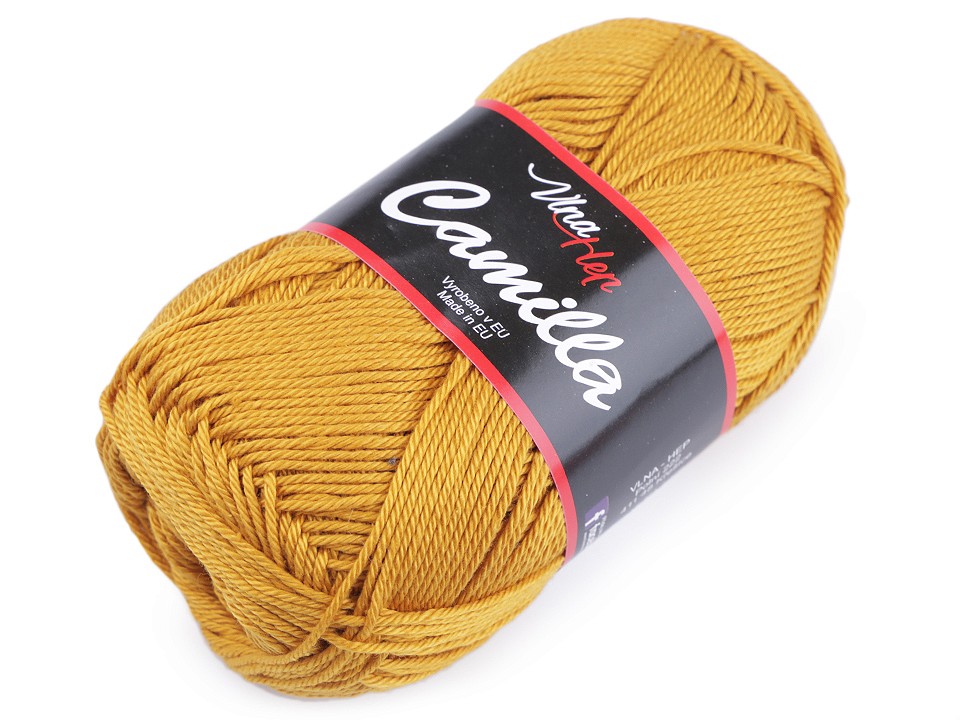 Knitting Yarn Camilla 50 g - mustard Knitting Yarn Camilla 50 g - mustard