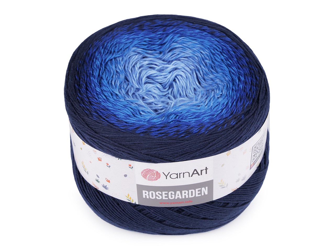Cotton Knitting Yarn Rosegarden 250 g, blue dark Cotton Knitting Yarn Rosegarden 250 g, blue dark