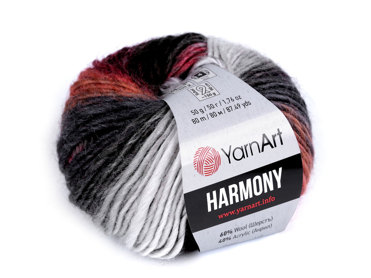 Knitting Yarn Harmony 50 g, grey Knitting Yarn Harmony 50 g, grey